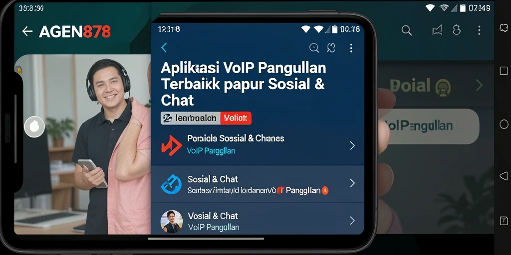Antarmuka AGEN878 menunjukkan fitur VoIP Panggilan yang intuitif dan mudah digunakan.