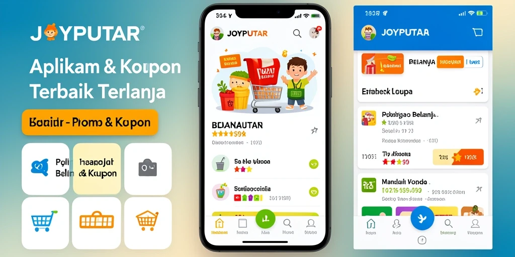 Antarmuka aplikasi JOYPUTAR dengan penawaran menarik.