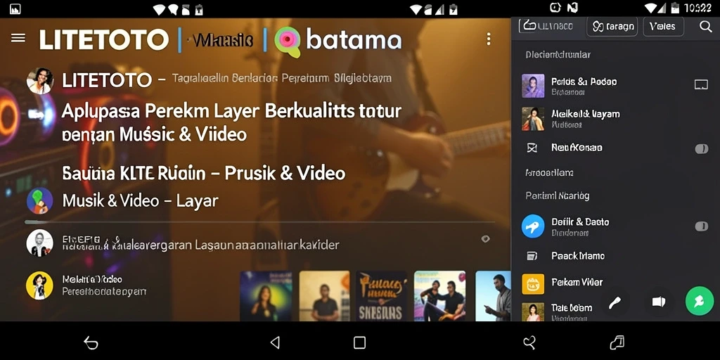 Antarmuka pengguna LITETOTO yang intuitif saat merekam layar.