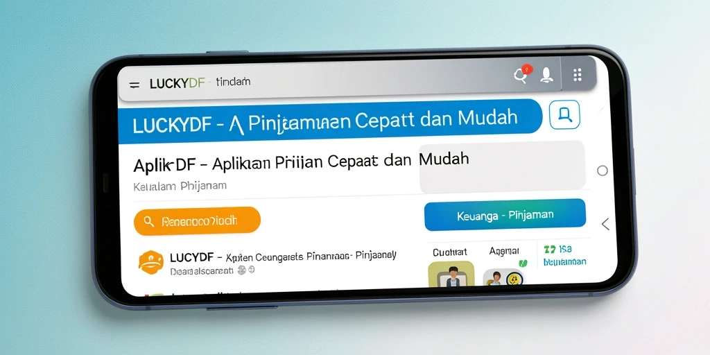 Antarmuka LUCKYDF yang mudah dipahami dan fungsional.
