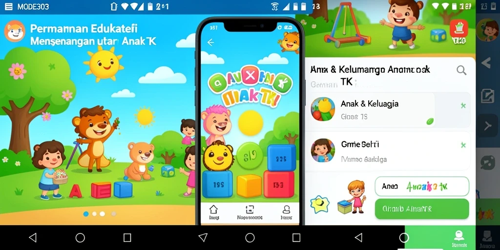 Tampilan utama MODE303 dengan permainan edukatif menyenangkan.